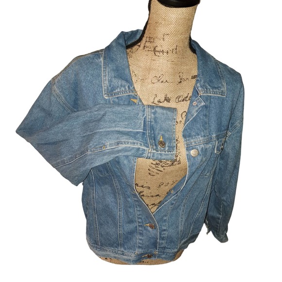 MICKEY & Co-Mickey Mouse AMERICA Denim Jacket sz Large Unisex - Picture 2 of 10